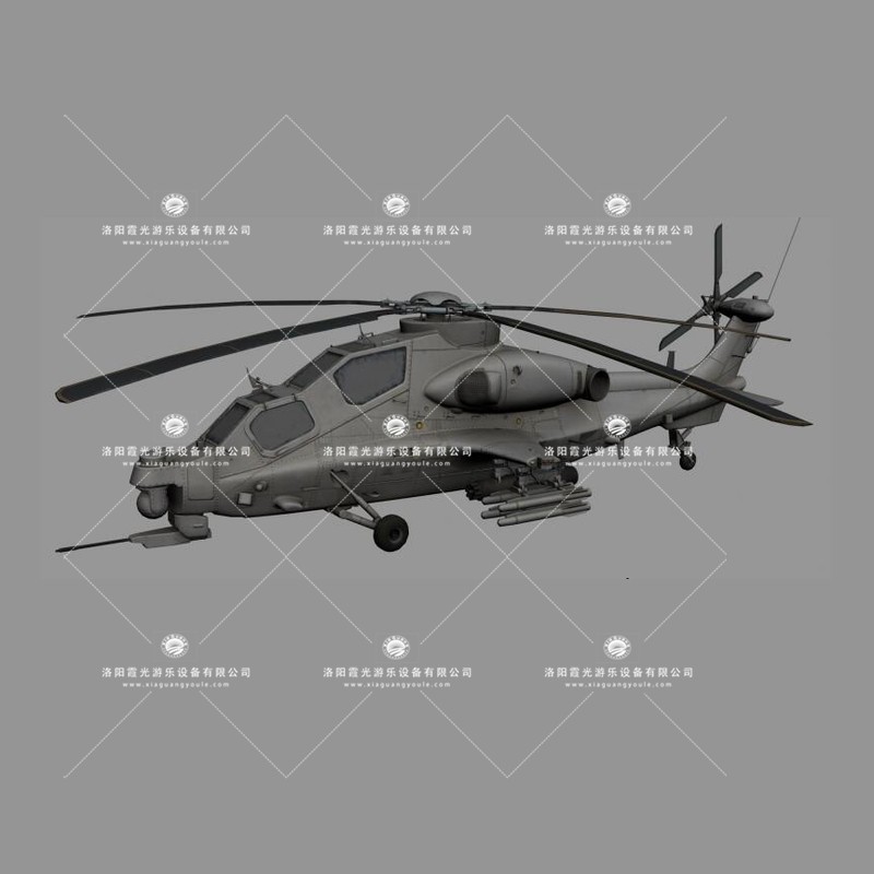 南开武装直升机3D模型